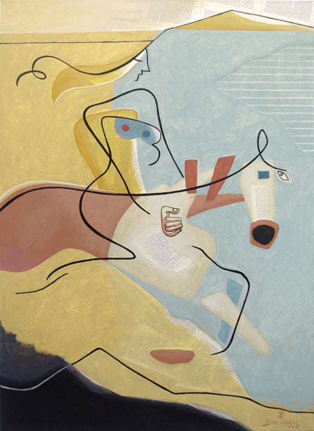 Riding a Horse on the Beach Early in the Morning -Open Edition Art Print by Bernard Simunovic