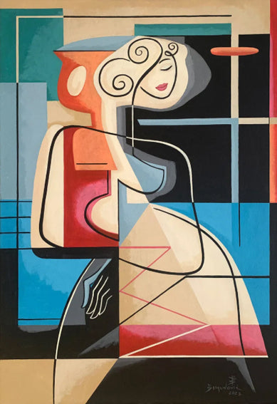 She is a Flower - Open Edition Art Print by Bernard Simunovic