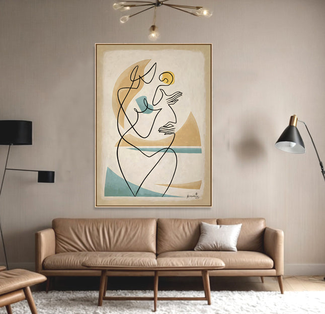 Tender Embrace -Original Artwork by Bernard Simunovic | Signed & Certified