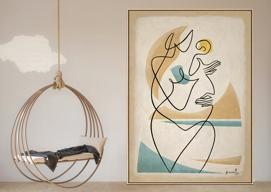 Tender Embrace -Original Artwork by Bernard Simunovic | Signed & Certified