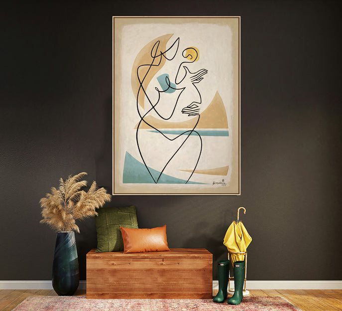 Tender Embrace -Original Artwork by Bernard Simunovic | Signed & Certified