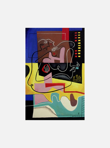 The Night Window -Open Edition Art Print by Bernard Simunovic
