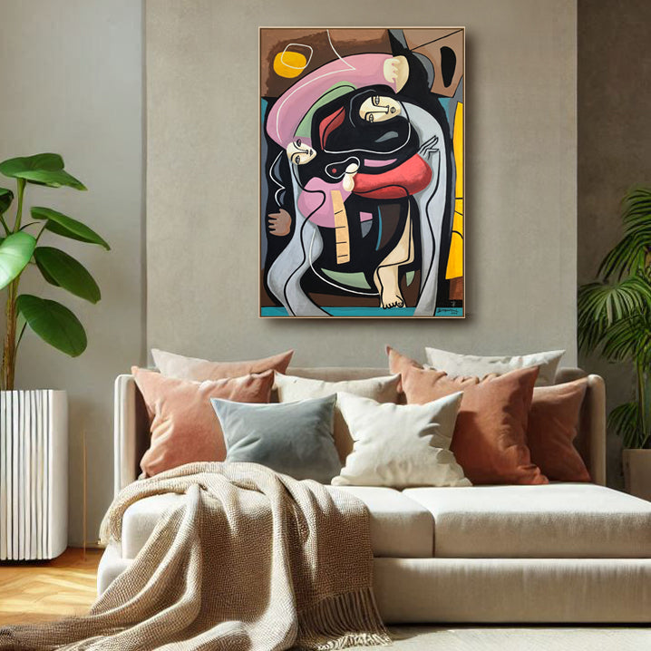 Dance and Kiss Me Good Night -Open Edition Art Print by Bernard Simunovic