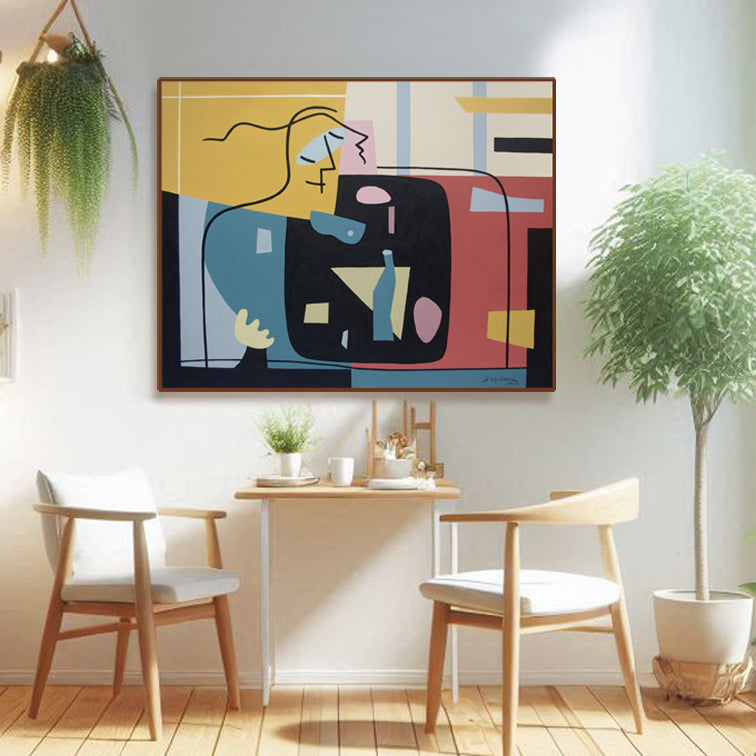 Dinner for Two - Open Edition Art Print by Bernard Simunovic