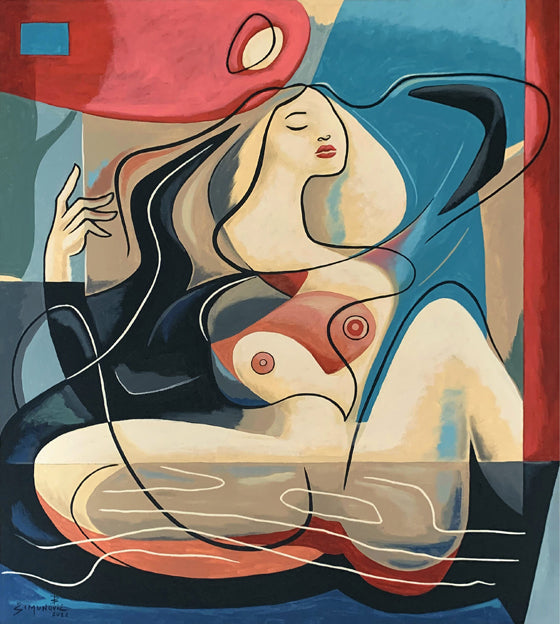 Just Relaxing - Open Edition Art by Bernard Simunovic