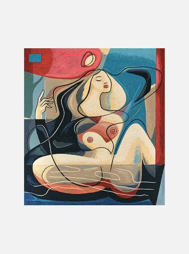 Just Relaxing - Open Edition Art by Bernard Simunovic