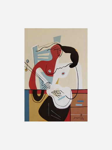 One with Guitar -Open Edition Art by Bernard Simunovic