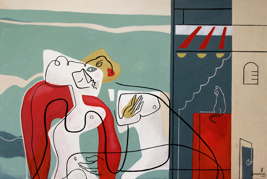 Sealed with a Kiss A Big Hug” – Open Edition Print by Bernard Simunovic