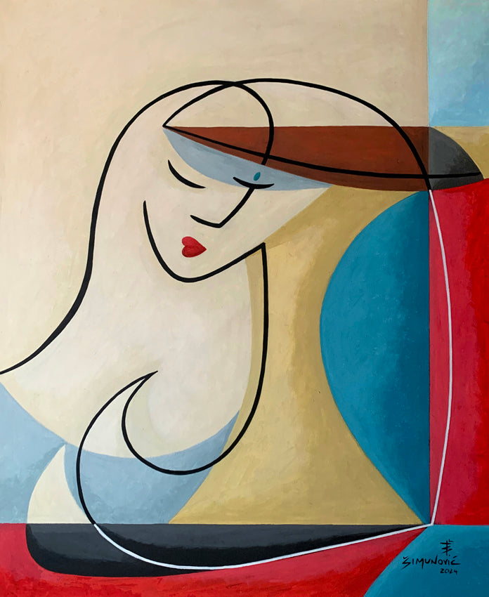 The Posture - 2024 - Acrylic on canvas - 75 x 60 cm