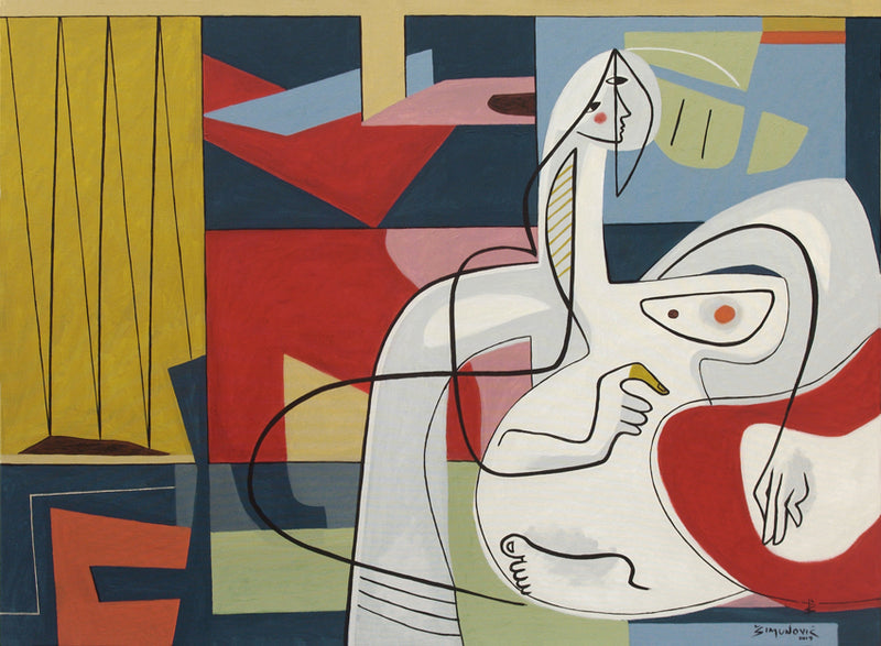 In the Lounge -Open Edition Art by Bernard Simunovic