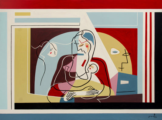 Family Constellation: Emergent Presence- 2020 - acrylic on canvas - 150 x 115 cm