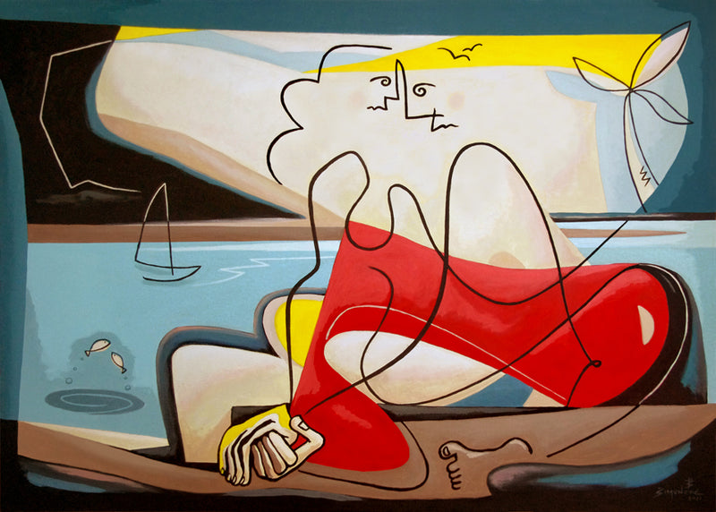 Laguna Bay -Open Edition Art by Bernard Simunovic
