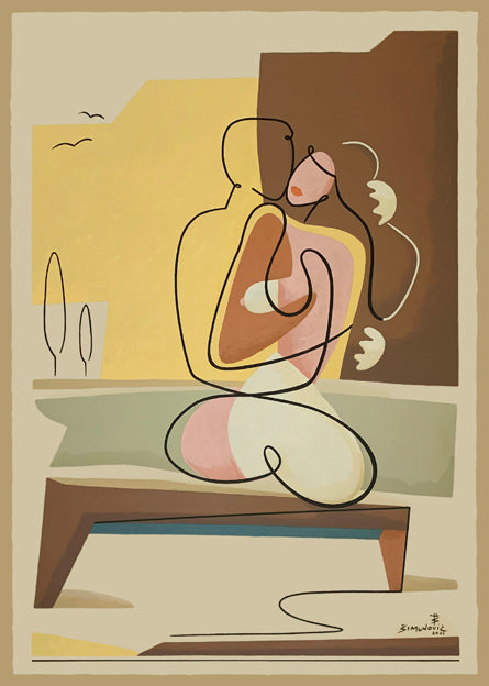 Love Story - Open Edition Art Print by Bernard Simunovic