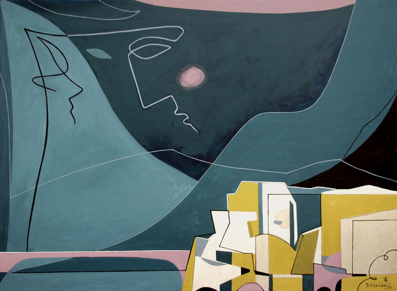 Summernight On The Beach - Open Edition Art Print by Bernard Simunovic